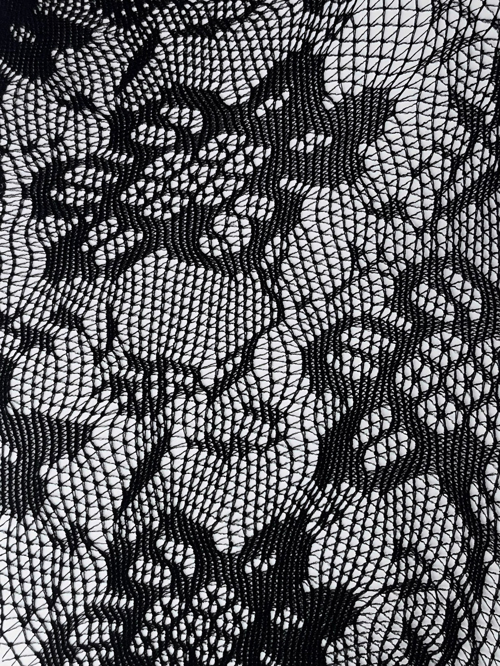 Black Floral Lace Tights